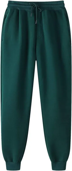Wide Leg Sweatpants for Women Baggy High Waisted Drawstring Jogger Pants Fleece Lined Workout Joggers with Pockets