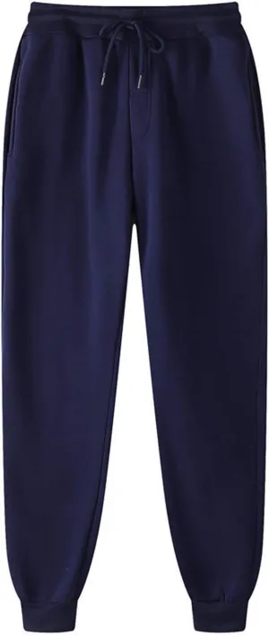 Wide Leg Sweatpants for Women Baggy High Waisted Drawstring Jogger Pants Fleece Lined Workout Joggers with Pockets