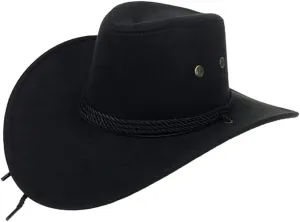 Women Men Western Cowboy Hats Unisex Adult Wide Brim Outdoor Sun Hat Western Party Western Style Wide Brim Cowboy Hat