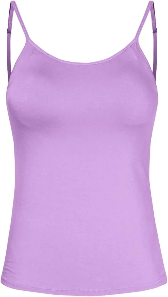 Women Sleeveless Vest Top 2025 Sexy Spaghetti Strap Tank Yoga Workout Backless Underwear Built in Bra Vest Top