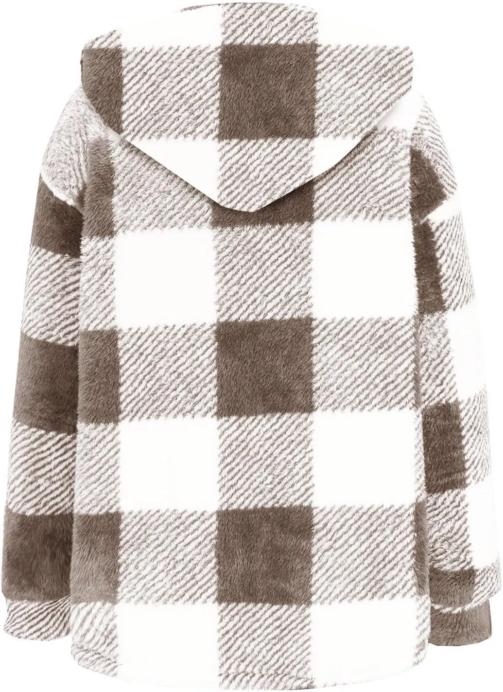 Womens Button Down Hoodies Fleece Lined Coats Soft Comfy Warm Cardigan Sweaters Plus Size Sherpa Jackets Outerwear