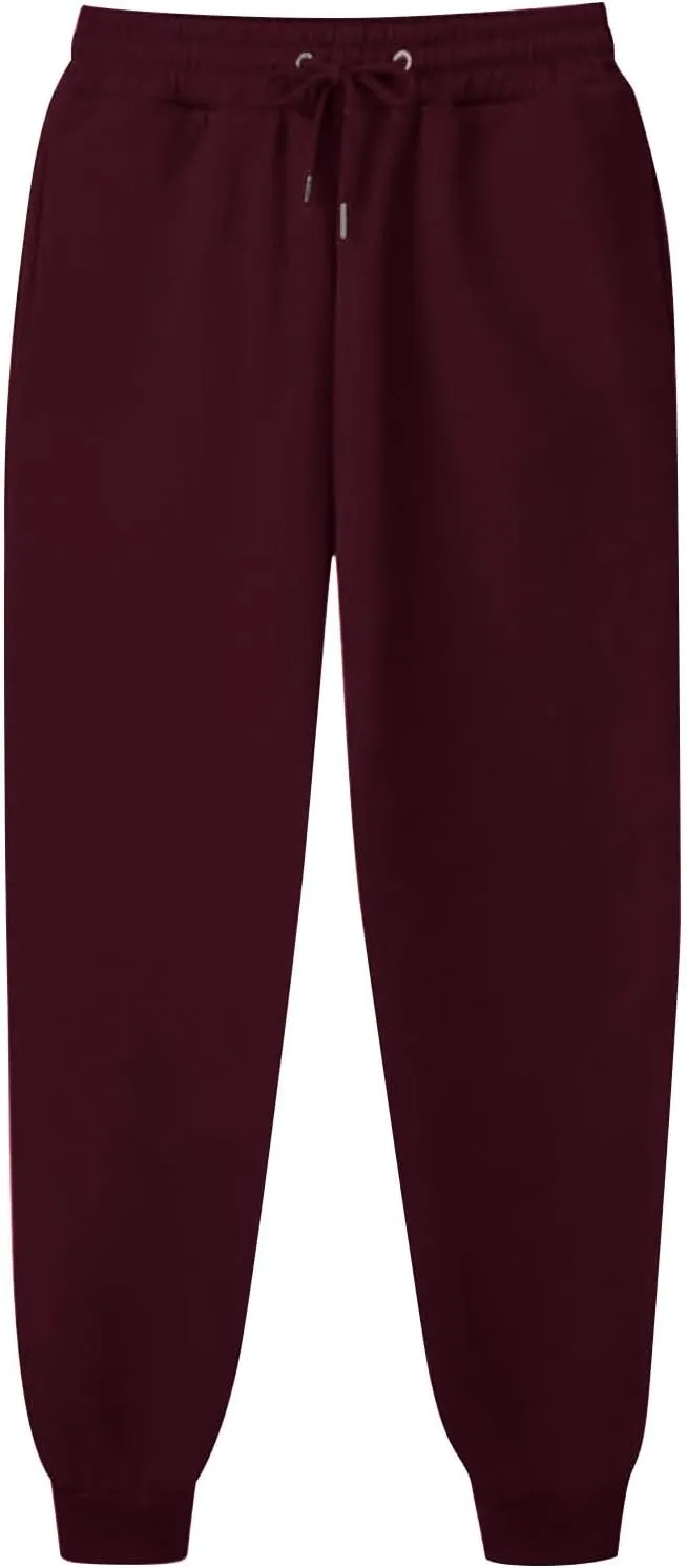 Womens Casual Pants Drawstring Waist Bound Feet Tapered Pants Loose Fit Straight Leg Trousers Sports Jogger Sweatpant