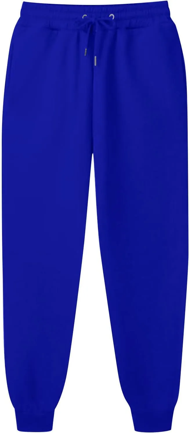Womens Casual Pants Drawstring Waist Bound Feet Tapered Pants Loose Fit Straight Leg Trousers Sports Jogger Sweatpant