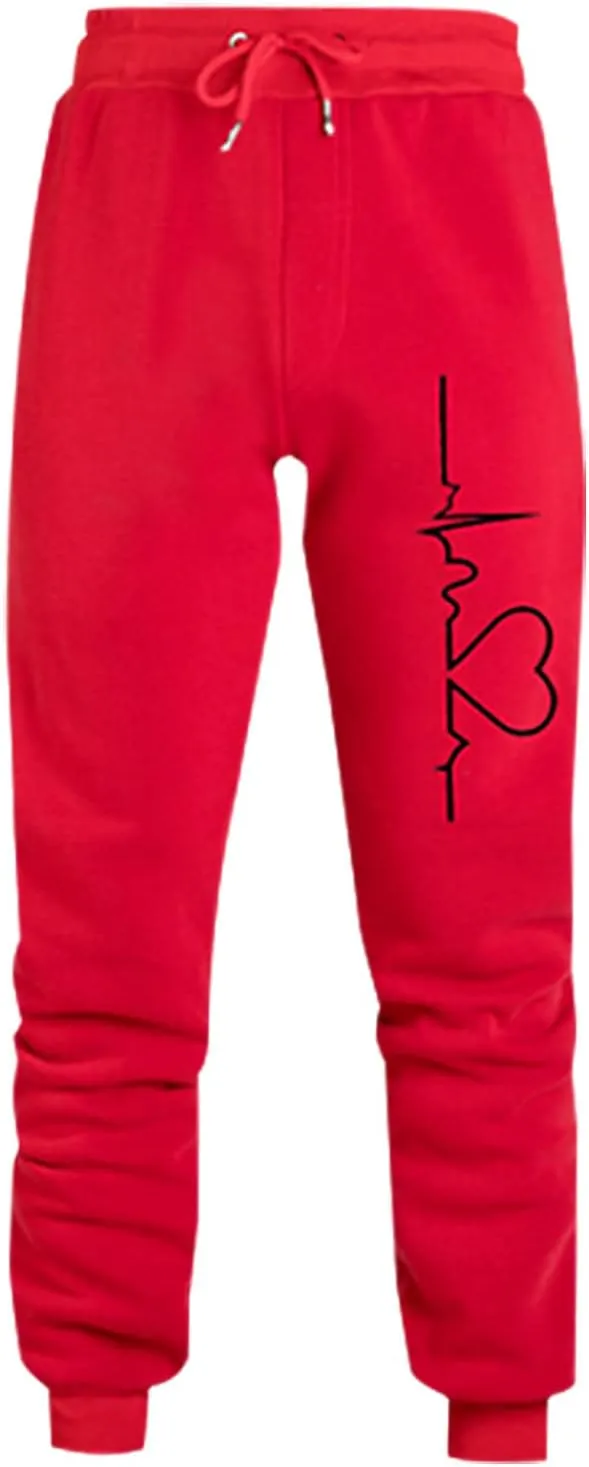 Womens Fleece Sweatpants 2023 Heart Print High Waisted Casual Soft Jogger Pants Cinch Bottom Athletic Lounge Pants