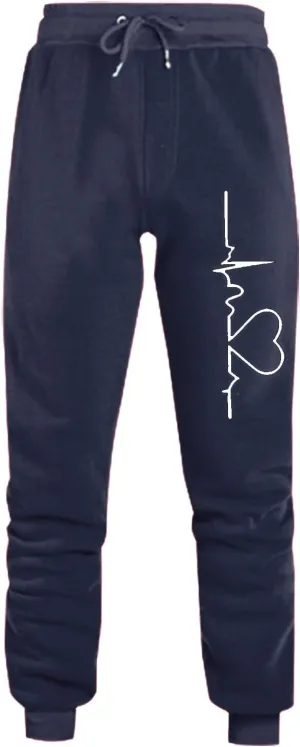 Womens Fleece Sweatpants 2023 Heart Print High Waisted Casual Soft Jogger Pants Cinch Bottom Athletic Lounge Pants