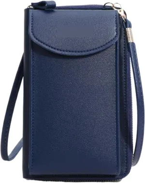 Women's Handbag Touch Screen Cell Phone Purse Shoulder Bag Female Cheap Small Wallet Soft Leather