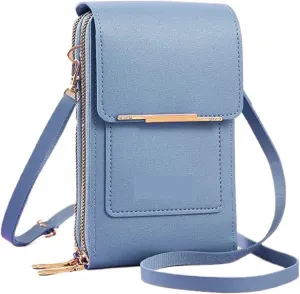 Women's Handbag Touch Screen Cell Phone Purse Shoulder Bag Female Cheap Small Wallet Soft Leather