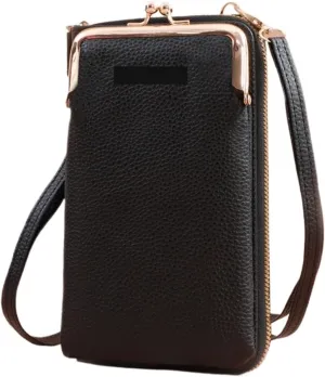 Women's Handbag Touch Screen Cell Phone Purse Shoulder Bag Female Cheap Small Wallet Soft Leather