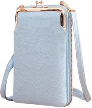 Women's Handbag Touch Screen Cell Phone Purse Shoulder Bag Female Cheap Small Wallet Soft Leather