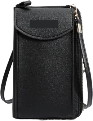 Women's Handbag Touch Screen Cell Phone Purse Shoulder Bag Female Cheap Small Wallet Soft Leather