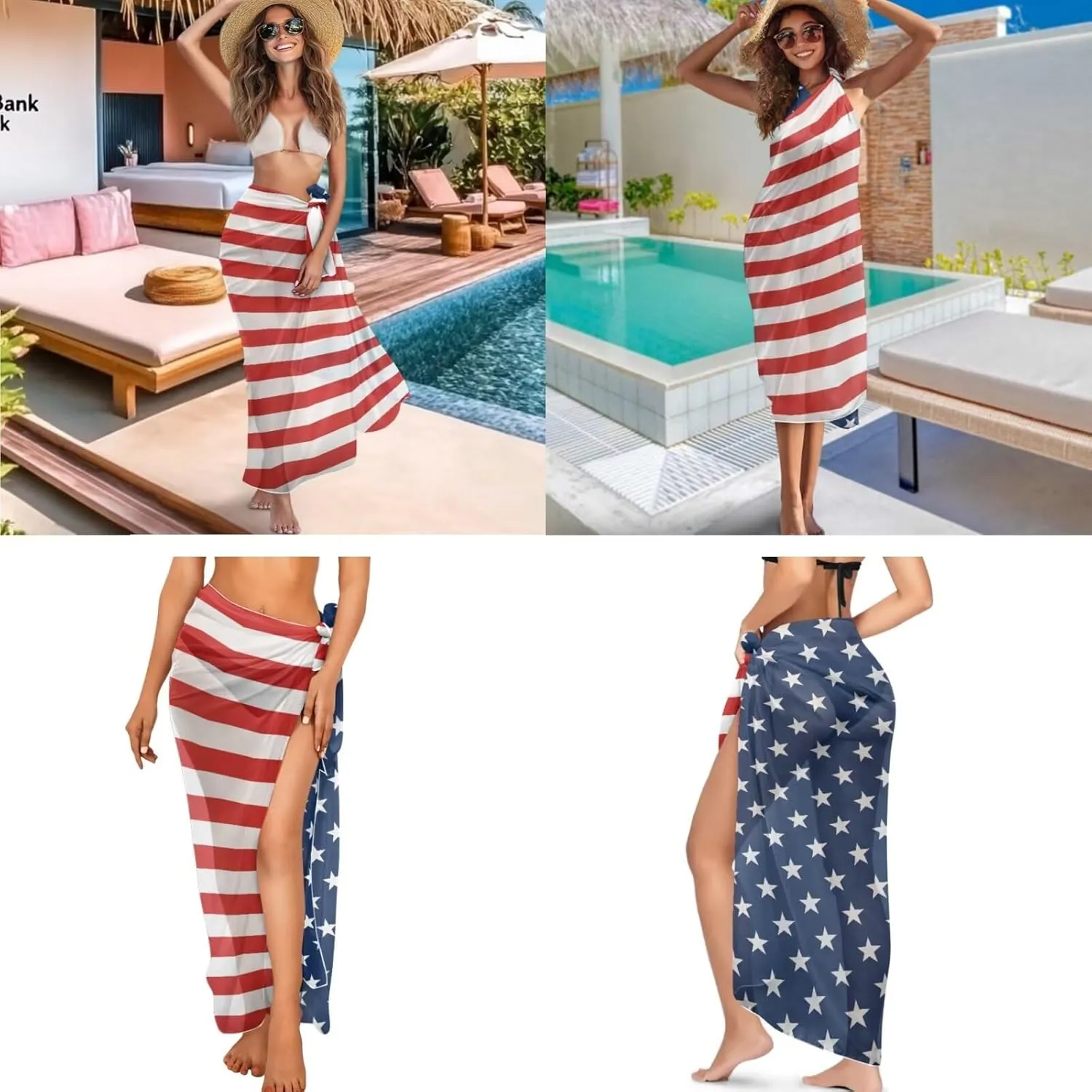 Womens One-Piece Swimsuits with Cover Up Wrap Skirt Tummy Control Swimwear Plus Size Bathing Suit 2X Monokini