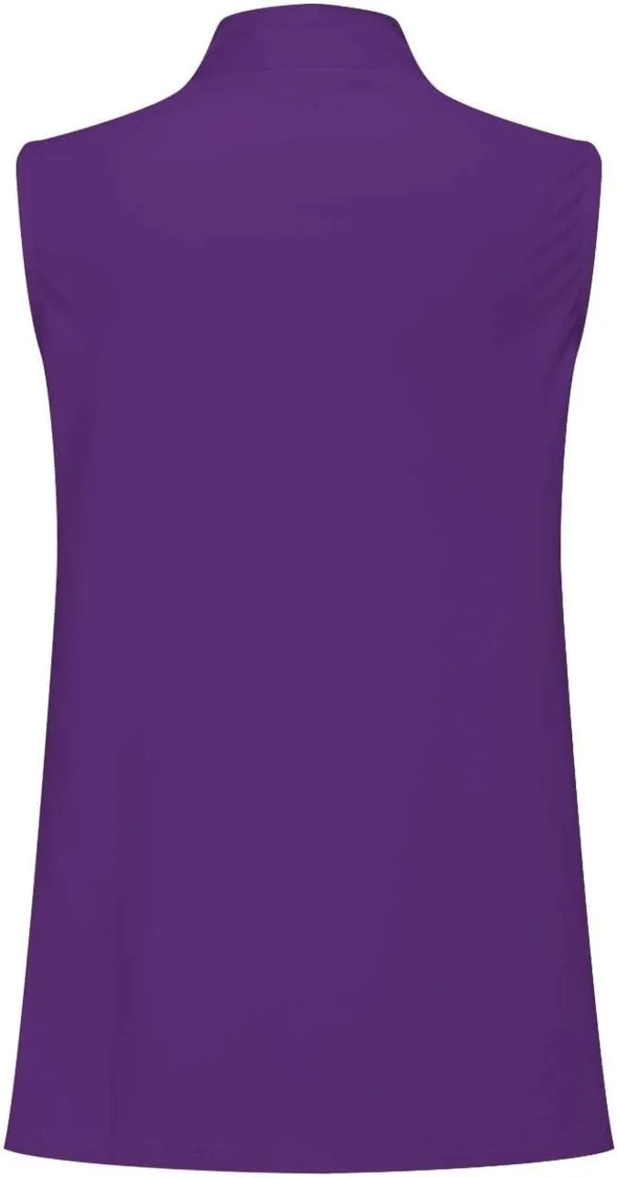 Womens Sleeveless Blazers 2025 Summer Casual Notch Lapel Open Front Cardigans Lightweight Suit Vest Tops Waistcoat