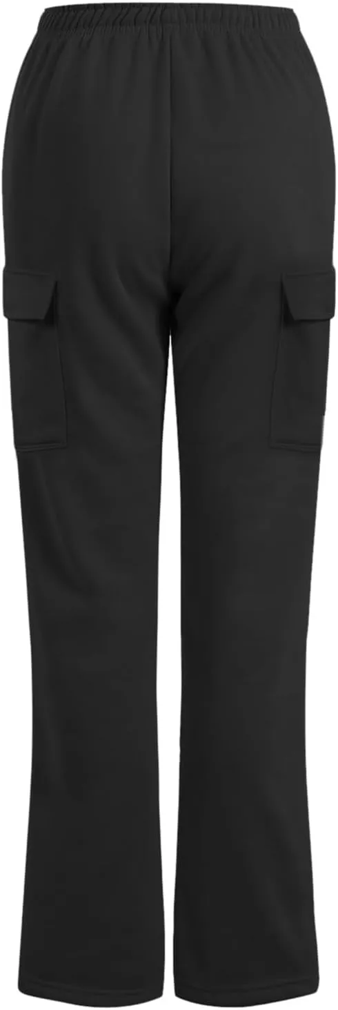 Womens Sweatpants Loose Casual Drawstring Sweat Pants Elastic Band Straight Leg Athletic Pants with Pockets