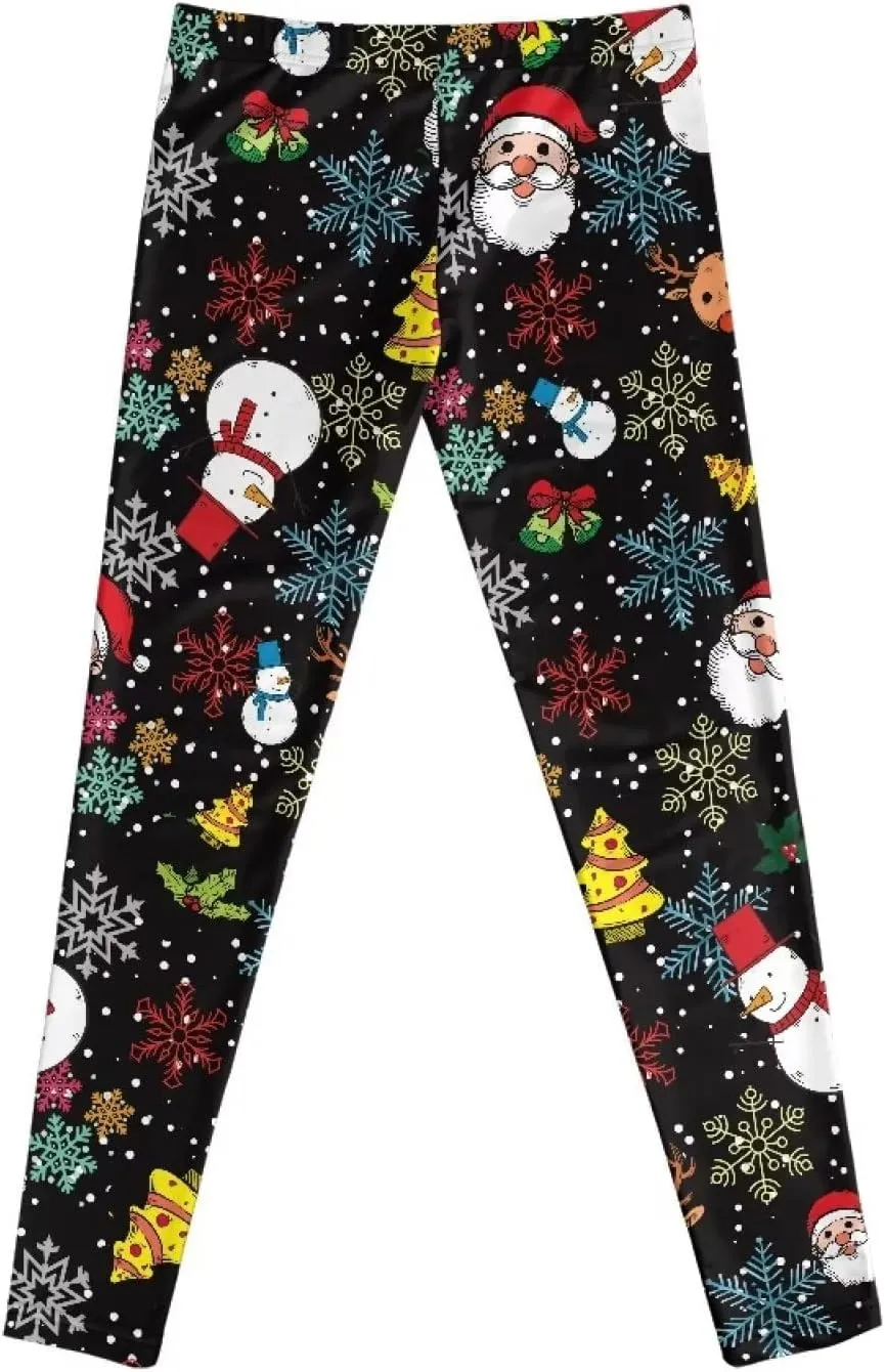Xpyiqun Girls Leggings Athletic Yoga Pants Tights Trousers Activewear 4-13T