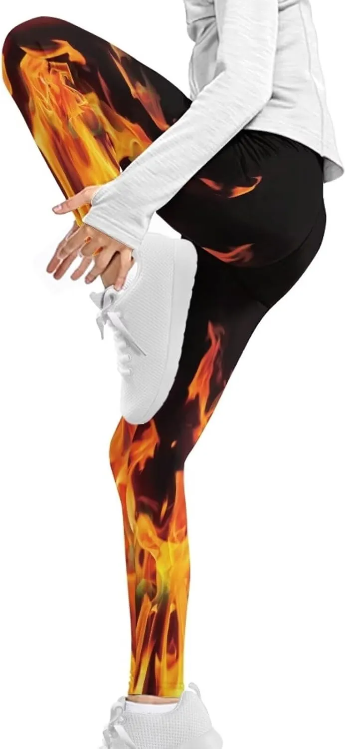 Xpyiqun Girls Leggings Athletic Yoga Pants Tights Trousers Activewear 4-13T
