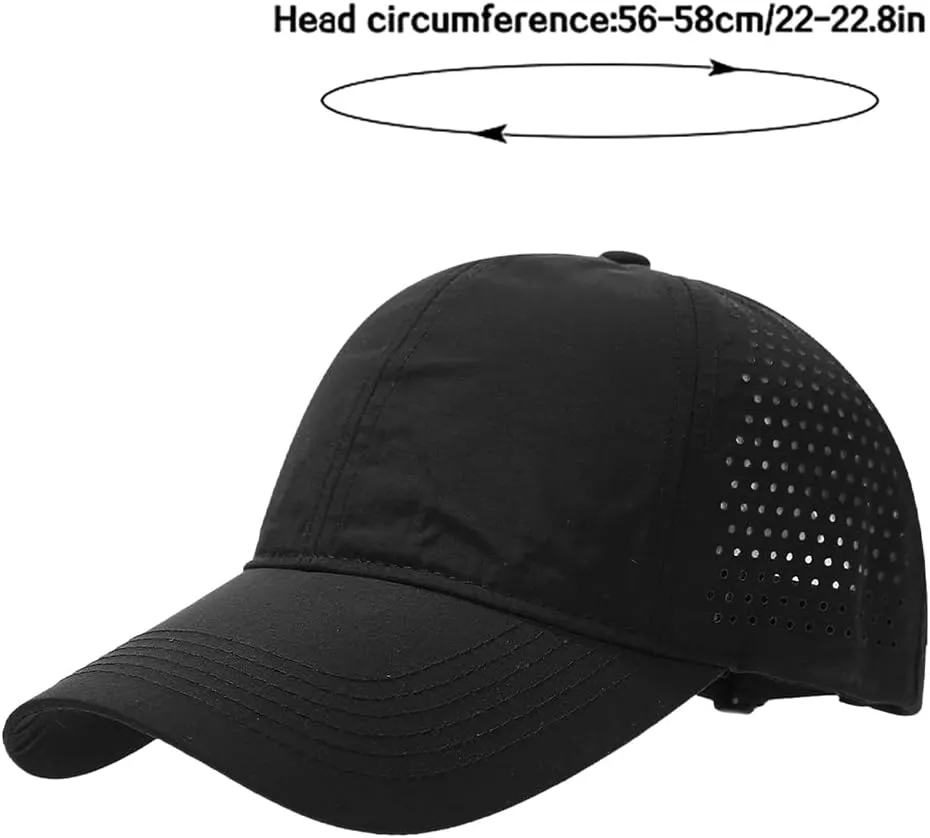XYIYI Men Quick Dry Baseball Cap Women Mesh Sun Hats Ball Cap Snapback Hat