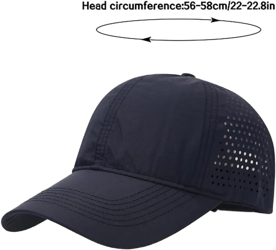 XYIYI Men Quick Dry Baseball Cap Women Mesh Sun Hats Ball Cap Snapback Hat