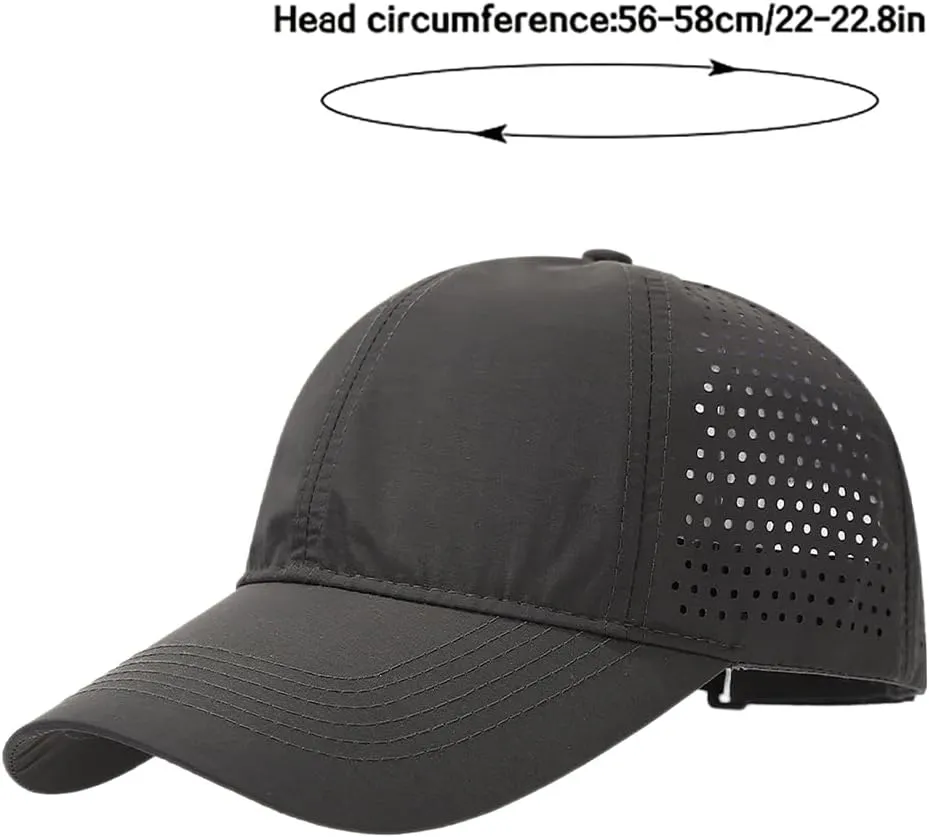 XYIYI Men Quick Dry Baseball Cap Women Mesh Sun Hats Ball Cap Snapback Hat