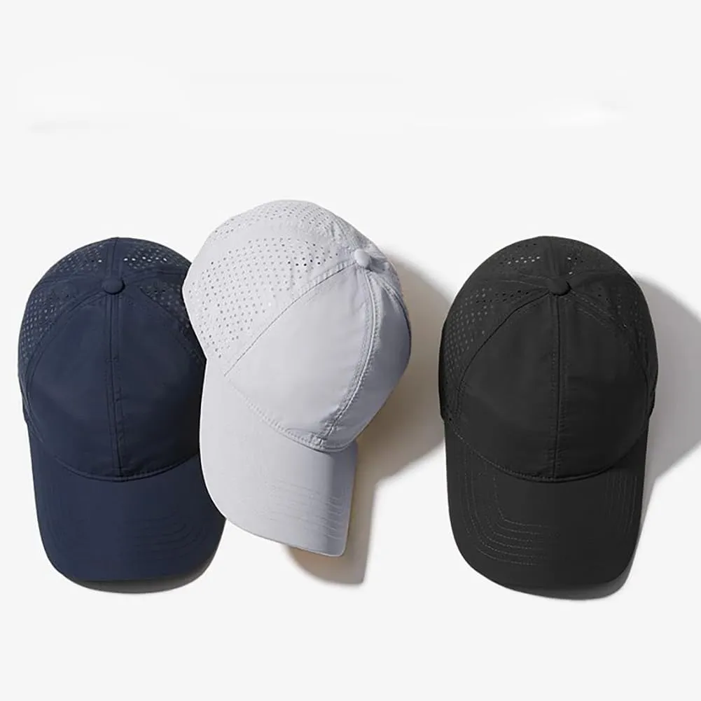 XYIYI Men Quick Dry Baseball Cap Women Mesh Sun Hats Ball Cap Snapback Hat