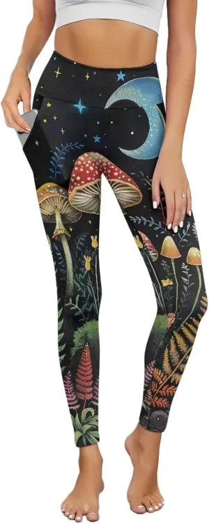 Yoga Pants Women Plus Size Leggings with Pockets Tummy Control Activewear Leggings for Womens